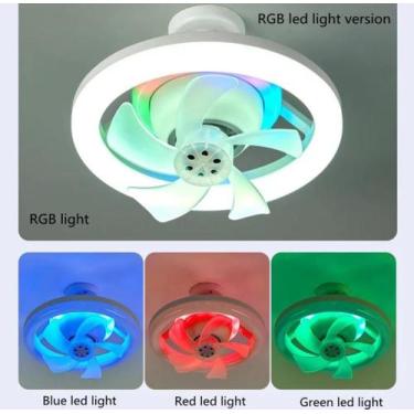Imagem de Lâmpada de ventilador de teto LED ajustável pequena E27 60w Cor da luz