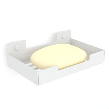 Imagem de Porta Sabonete Para Banheiro Saboneteira Parede Branco ELG