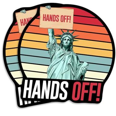 Imagem de Ímã Hands Off - Estátua da Liberdade - Geladeira de Design Retrô - Declaração ousada - Cozinha Decorativa - Material Durável para Caixa de Ferramentas de Carro Caminhão Qualquer Superfície de Metal