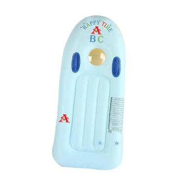 Imagem de oshhni Crianças infláveis ​​para quadro inflável Piscina Inflável Bata portátil com alças flutuantes de água, prancha de surf, para festa de praia, Azul