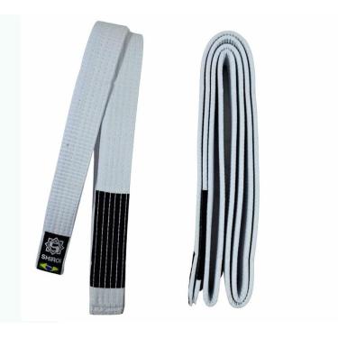 Imagem de Faixa Shiroi Jiu Jitsu Padrao ponteira bco - SHIROI