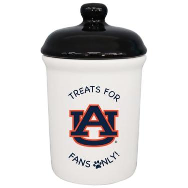 Imagem de The Memory Company | Guloseimas licenciadas pela NFL apenas para fãs do time, vasilha de cerâmica para animais de estimação, Auburn University