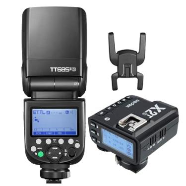 Imagem de Godox TT685II-S TTL GN60 2,4 GHz sem fio HSS 1/8000s Flash Speedlite com transmissor de disparo de flash sem fio X2T-S compatível com câmeras Sony DSLR (autoflash TL)