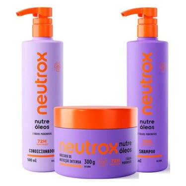 Imagem de Kit Nutre Óleos Duo Pump Creme de Tratamento 300g - Neutrox