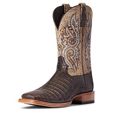 Imagem de ARIAT 100359228.5EE Tênis masculino Rls Denton Choc Caiman Belly/Ln Tn 200 - Marrom 8.5EE