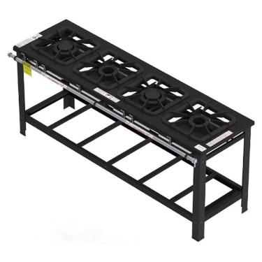 Imagem de Fogão Industrial Gastromaq 4 Bocas Linha Mista Fg404lm