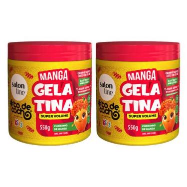 Imagem de Kit Salon Line todecacho Kids com 2 Gelatinas Super Volume Manga 550g