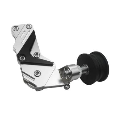 Imagem de Ajustador de tensor de corrente universal regulador automático de corrente de alumínio para motocicleta motocross Dirt Pit Bike ATV (prata-2)