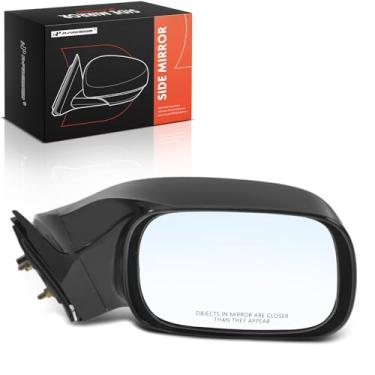 Imagem de A-Premium Espelho retrovisor traseiro externo preto dobrável manual do passageiro - compatível com Toyota Avalon 2005-2010