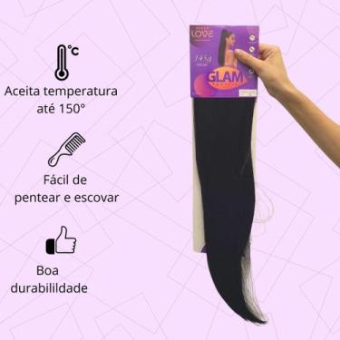 Imagem de Rabo de Cavalo Liso Zaya 66cm 145g Pentes Internos Ajustável Elástico 