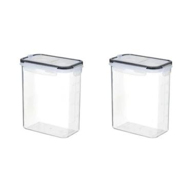 Imagem de Recipientes Empilháveis De Armazenamento De Alimentos Com Tampas, Caix