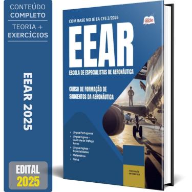 Imagem de Apostila Eear 2025 - Curso Formação Sargentos Da Aeronáutica