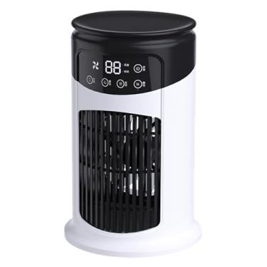 Imagem de Refrigerador de ar portátil - Ventilador portátil AC pequeno ar condicionado | Ventilador de resfriamento silencioso com umidificador de tanque de água de 300 ml para ambientes internos e externos