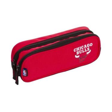 Imagem de Estojo Duplo 2 Divisórias Nba Chicago Bulls Sestini