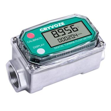 Imagem de Medidor de vazão de combustível de turbina digital GRYVOZE 3/4 polegad