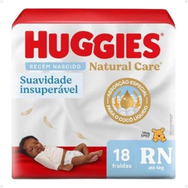 Imagem de HUGGIES Fralda Infantil Huggies Natural Care C/18 Jumbinho Rn