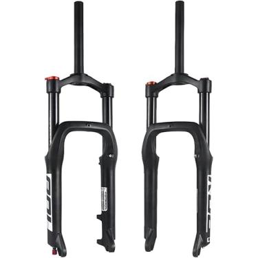 Imagem de BOLANY Garfo de suspensão de bicicleta Snow Beach 50.8 cm 4.0 pneu gordo bicicleta Air Front Forquilha viagem 120 mm