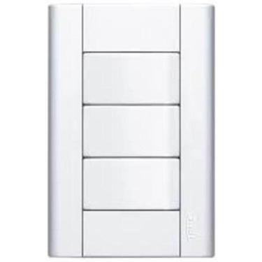 Imagem de Interruptor Simples 16A 4X2 3 Teclas Branco Modulare Fame