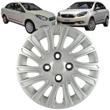 Imagem de 1 Calota Modelo Grand Siena 2012 Aro 13 Polegadas Parafuso Cubo Baixo 