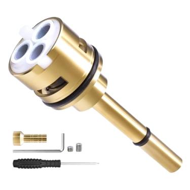 Imagem de RP51918 Kit de substituição de cartucho de desviador de 3 configurações compatível com válvula de torneira R11000 R22000, válvula de desvio de chuveiro de 3 vias, estrutura de latão sem vazamento