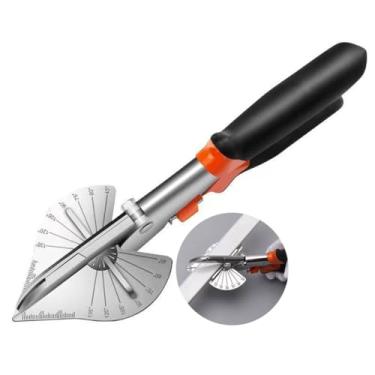 Imagem de Tesoura de esquadria, ferramenta de corte redonda multifuncional ajustável de 45 a 135 graus, cortador de molde de sapato para madeira, plástico, PVC, moldagem de corte angular, artesanato