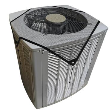 Imagem de INFRANGE Capas de ar condicionado de malha de 71 cm x 71 cm para unidades externas Capa de condensador de compressor com cabos elásticos