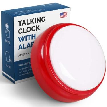 Imagem de Talking Clock Top Life para idosos cegos com função de alarme