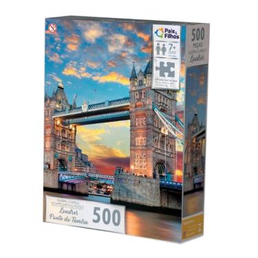 Imagem de Quebra-Cabeça 500 Peças Londres Ponte do Tamisa - Pais & Filhos