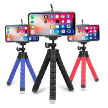 Imagem de Tripé Flexível Universal Suporte Celular 25cm Portátil