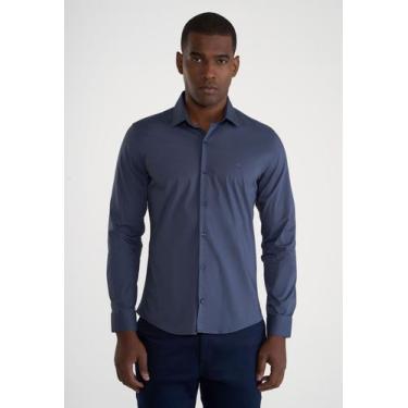 Imagem de Camisa Manga Longa Docthos Slim Poliamida, 014 cinza, EG