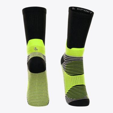 Imagem de Kit 3 Pares de Meias Lupo Fitness Bike 15624-001, Preto, G