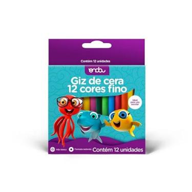 Imagem de GIZ DE CERA 12 CORES FINO -1811023