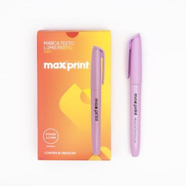Imagem de Caneta Marca Texto Maxprint Lumis Pastel- Lilás - Cx c/ 12 unidades