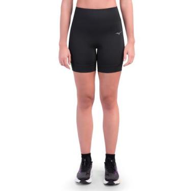 Imagem de Bermuda de Corrida Mizuno Compress Feminino, Preto, M
