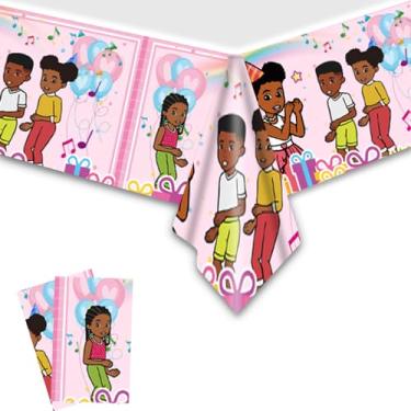 Imagem de Zaprosze 2 pacotes de toalhas de mesa descartáveis Gracies Canto, artigos de festa de aniversário e decorações para crianças, meninos, chás de bebê, mesas retangulares 180 x 106 cm