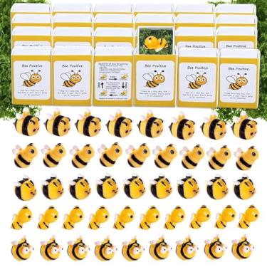 Imagem de Conjunto de 50 presentes positivos de abelha a granel caixa de presente de agradecimento de funcionários a granel para colegas de trabalho equipe de volta às aulas, animais de estimação, agradecimento