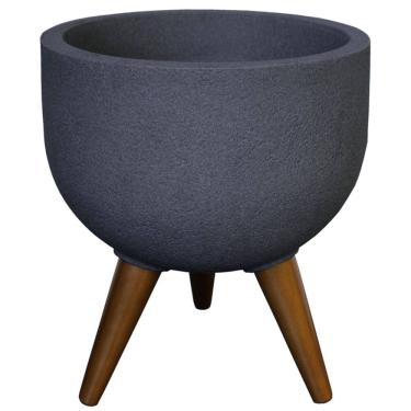 Imagem de Vaso Redondo Decore com 33cm Grafite - JVRDG33 - JAPI