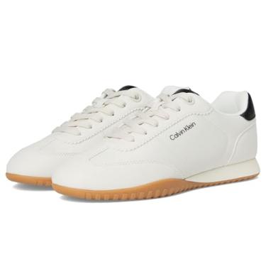 Imagem de Calvin Klein Tênis feminino Hennie, Cinza-claro/branco, 39