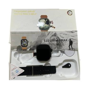 Imagem de Smartwatch Unissex S10 Ultra 3 MAX Com Touch ID 180 graus Câmera Rotat