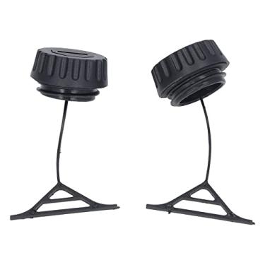 Imagem de Tampa de combustível de óleo de serra, 2 peças, material ABS, substituição durável para motosserra 066 MS660 OEM 0000 350 0509 0000 350 0520