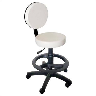 Imagem de Cadeira Mocho Giratória com Encosto Aro Regulagem de Altura