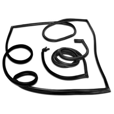 Imagem de A-Premium 2 peças de tiras de vedação contra intempéries para portas dianteiras e traseiras compatíveis com Chevrolet G10/G20 1978-1995, G30 1978-1996, P10 1978-1980, P20, P30 e GMC G15, G1500, G25