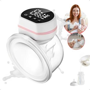 Imagem de Bomba De Tirar Leite Materno Portátil Extratora Mãos Livres Elétrica Automática 3 Modos 10 Níveis de Sucção Mama Silicone Conforto Coletor de Leite Amamentação Premium