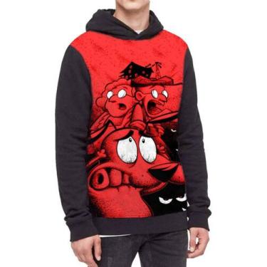 Imagem de Moletom Com Capuz Coragem O Cão Covarde Ref:481 - smoke, Preto, M