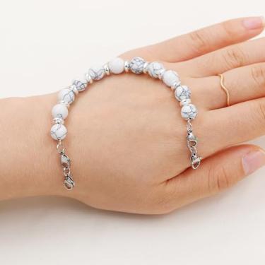 Imagem de Pulseira intercambiável de contas de cristal natural e hematita com fecho lagosta | Joias de substituição semiacabadas para homens e mulheres YA5058, adjustable, Pedra Aço inoxidável, Sem Pedra