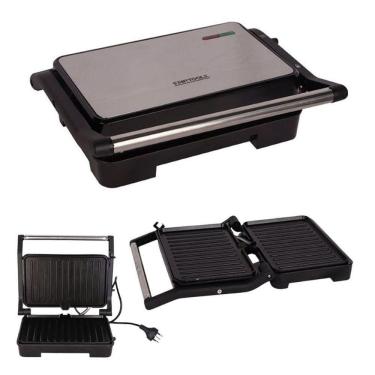 Imagem de Sanduicheira Elétrica Grill 1000w Placas Antiaderentes 220V