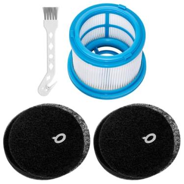 Imagem de Filtros HEPA de substituição para aspirador sem fio Bissell PowerClean FurFinder 200W 280W, compare com a peça nº 1646969 1646970, 1 filtro de motor e 2 filtros de pré-motor