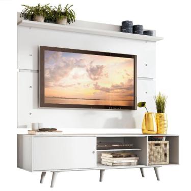 Imagem de Rack e Painel para TV até 65 Polegadas Dubai Branco Madesa