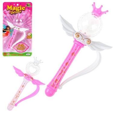 Imagem de Varinha Magica Musica Infantil Som Luz Brinquedo Fada Condão - art bri