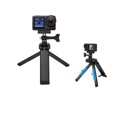 Imagem de Gaekol Suporte magnético de tripé para câmera DJI Osmo Pocket 3/Action 5 Pro/Insta360 X5 Mini tripé multifuncional